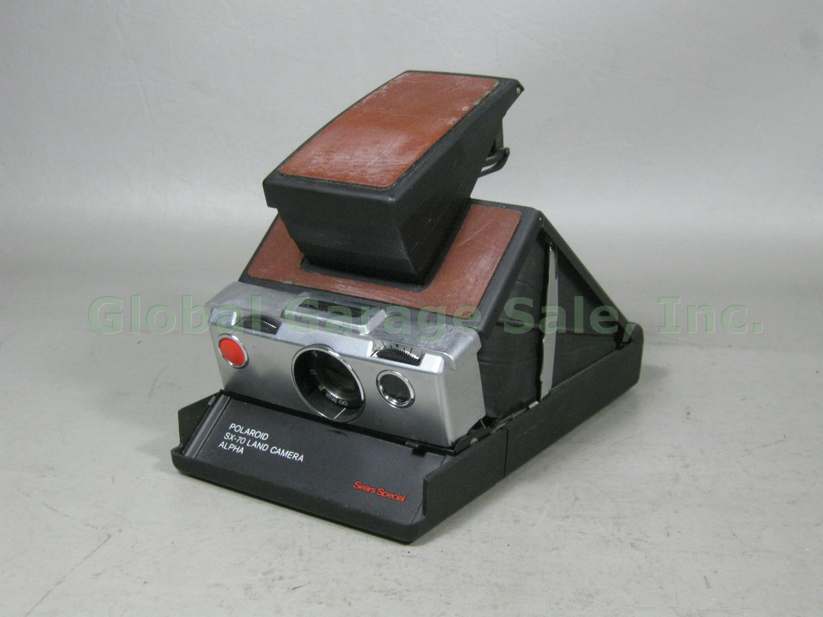 Vtg Polaroid SX-70 Instant Land Camera Alpha Sears Special + Sealed Film Pack NR 1