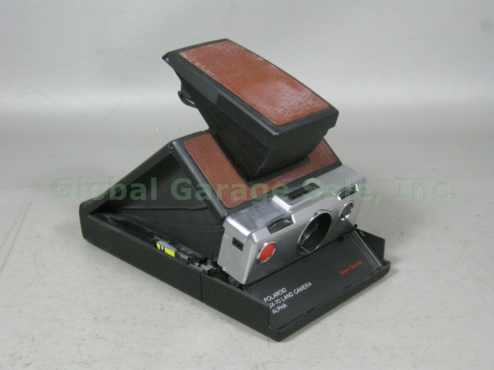 Vtg Polaroid SX-70 Instant Land Camera Alpha Sears Special + Sealed Film Pack NR 2