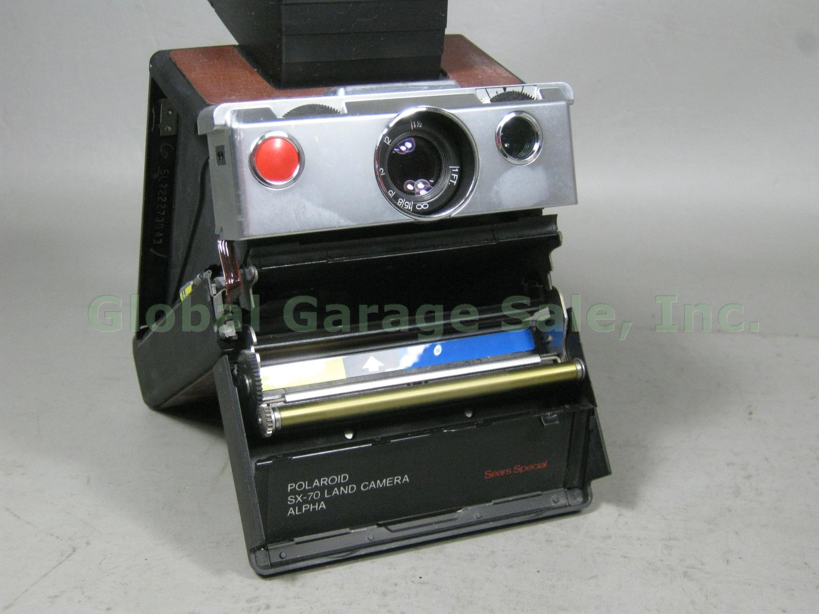 Vtg Polaroid SX-70 Instant Land Camera Alpha Sears Special + Sealed Film Pack NR 3