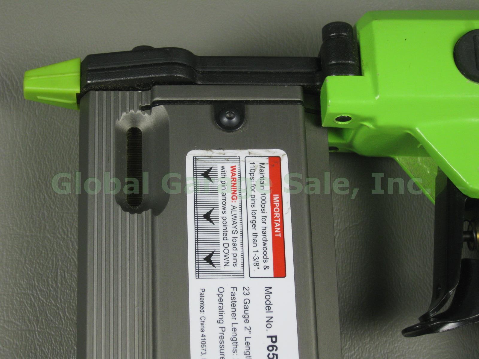 MINT! Grex P650 23 Gauge Headless Pinner Kit W/ Case + 3/8"~2" Inch 10~50mm NR! 3