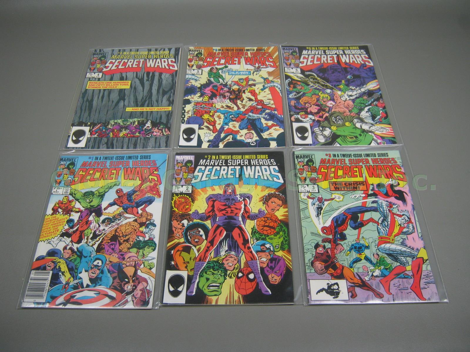 1984+ Marvel Super Heroes Secret War Full Run 1-12 Dec 8 1st Black Costume Venom 1
