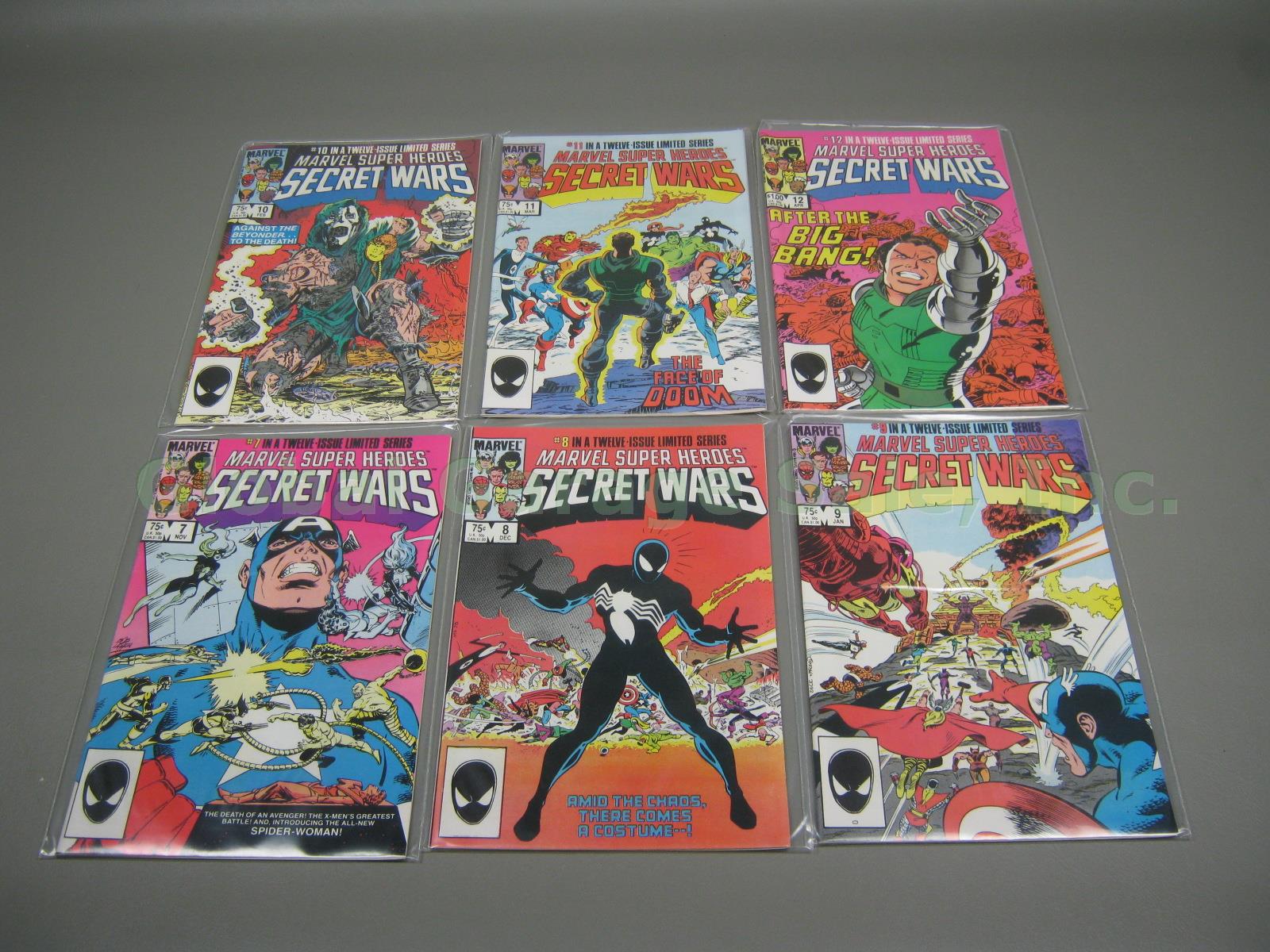 1984+ Marvel Super Heroes Secret War Full Run 1-12 Dec 8 1st Black Costume Venom 3