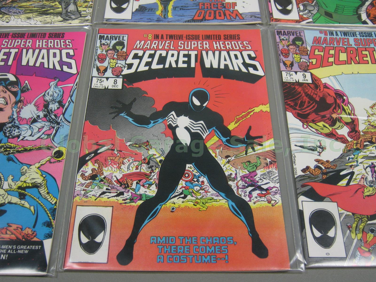 1984+ Marvel Super Heroes Secret War Full Run 1-12 Dec 8 1st Black Costume Venom 4