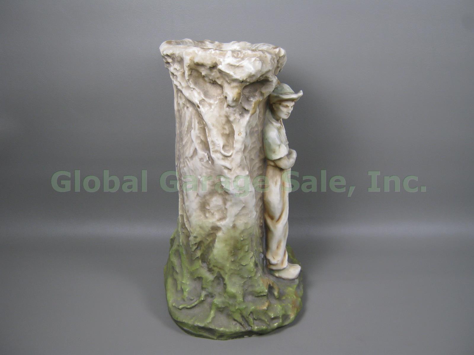 Art Nouveau Imperial Amphora Turn Teplitz Austrian Umbrella Stand Vase Austria 4