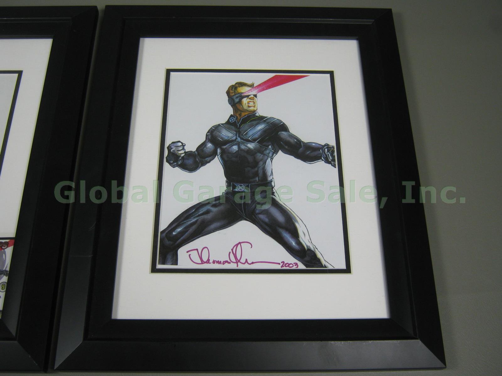 RARE Tom Thomas Fleming Signed Original Cyclops Sketch X-Men Art Drawing Lot 5