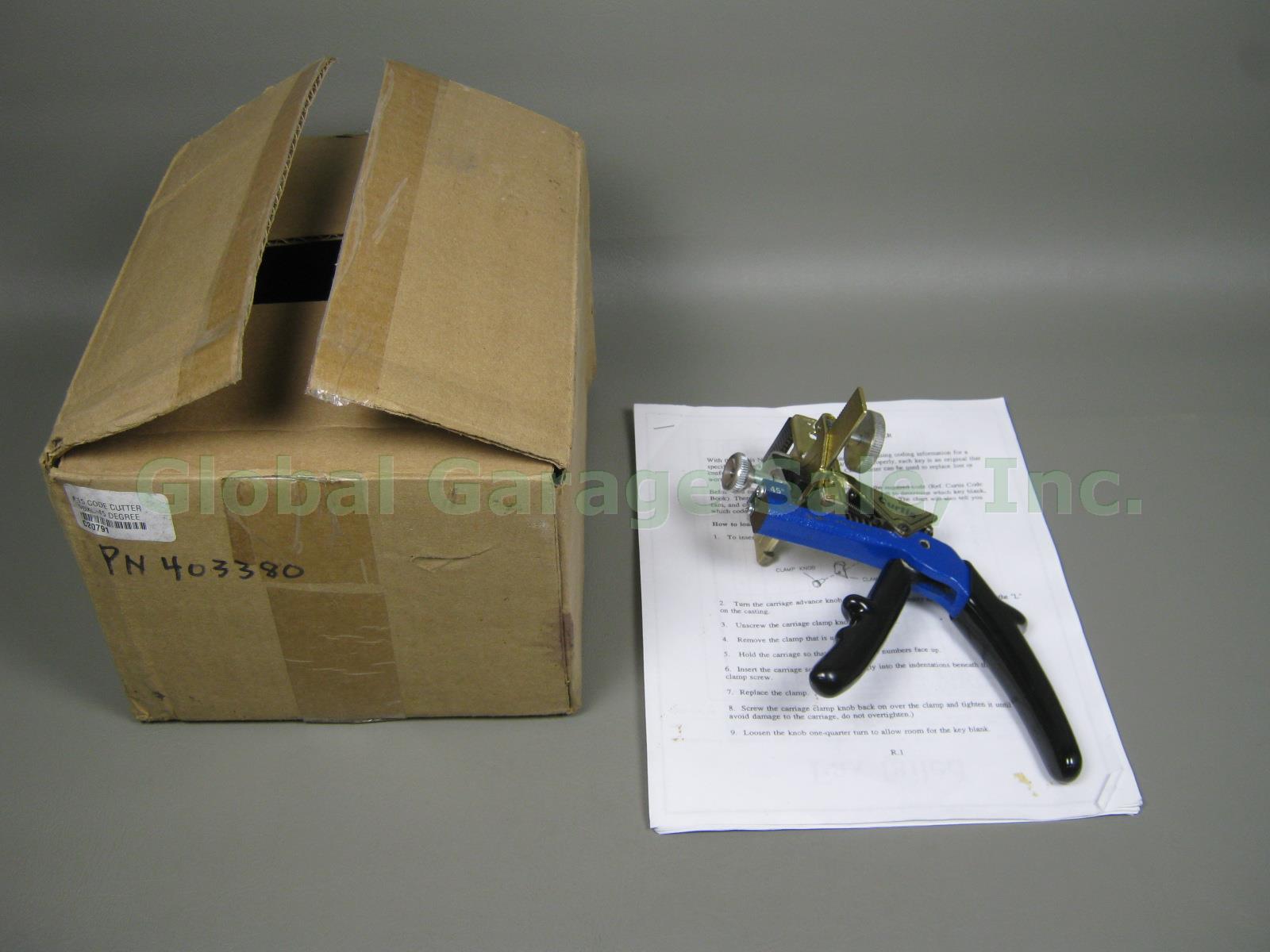 New Curtis 15 Code Key Blank Cutter Clipper 15XL-45 Degree Auto Locksmith Tool