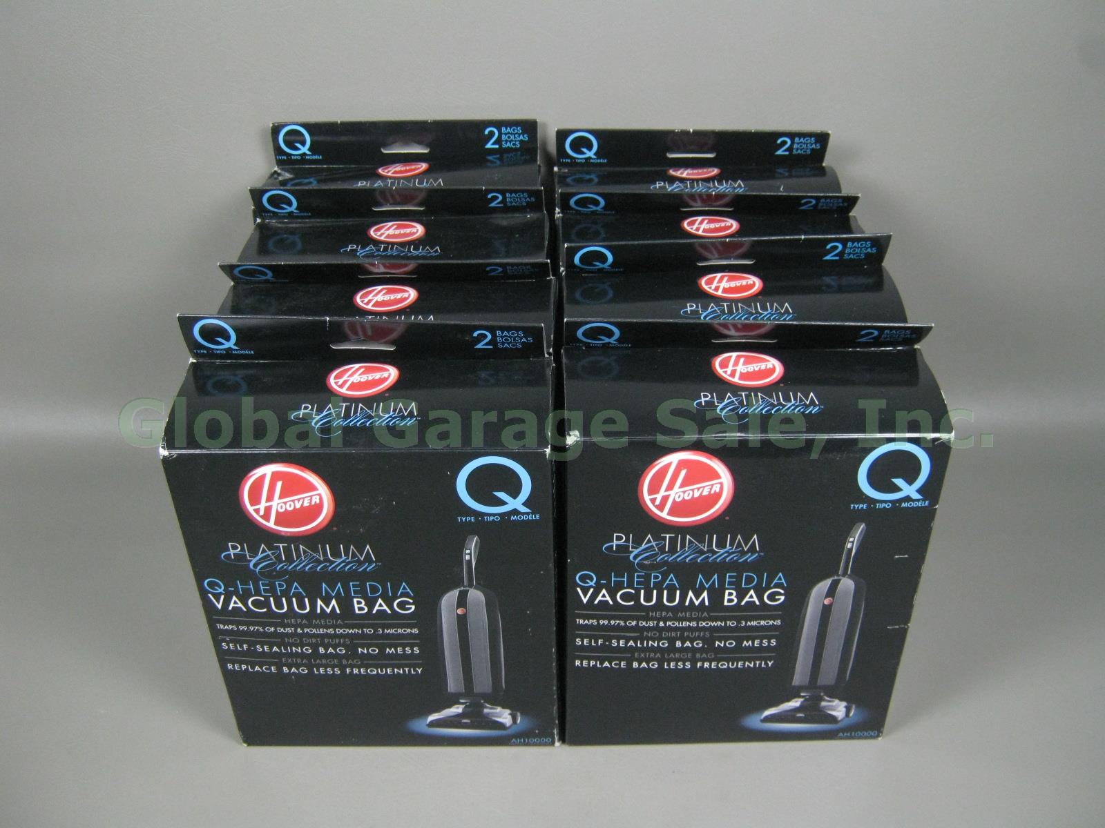16 New Hoover AH10000 Platinum Collection Type Q-HEPA Media Vacuum Bags Lot NR!!