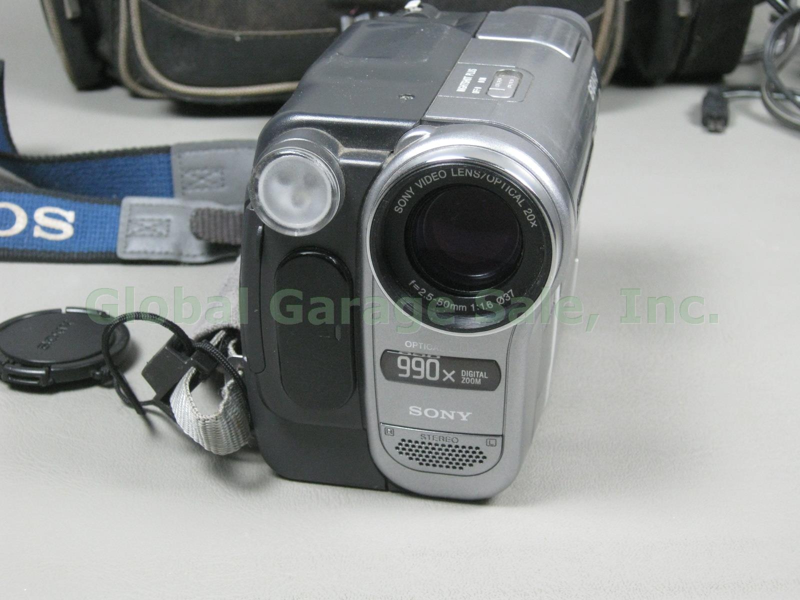 Sony DCR-TRV280 20x Optical 990x Digital 8 Handycam Camcorder Video Camera Lot 3