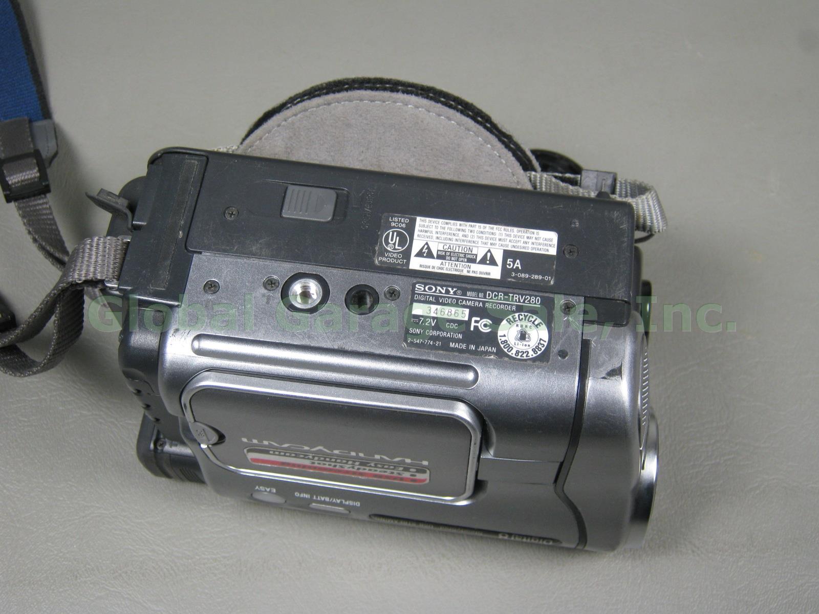 Sony DCR-TRV280 20x Optical 990x Digital 8 Handycam Camcorder Video Camera Lot 5