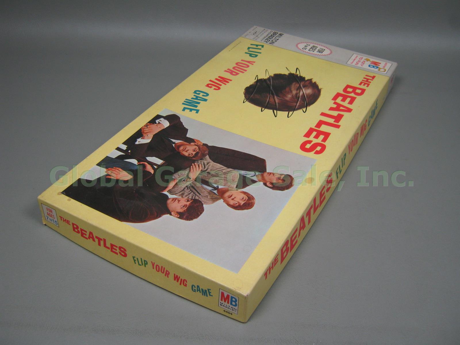 Complete Original 1964 Milton Bradley The Beatles Flip Your Wig Board Game #4404 1