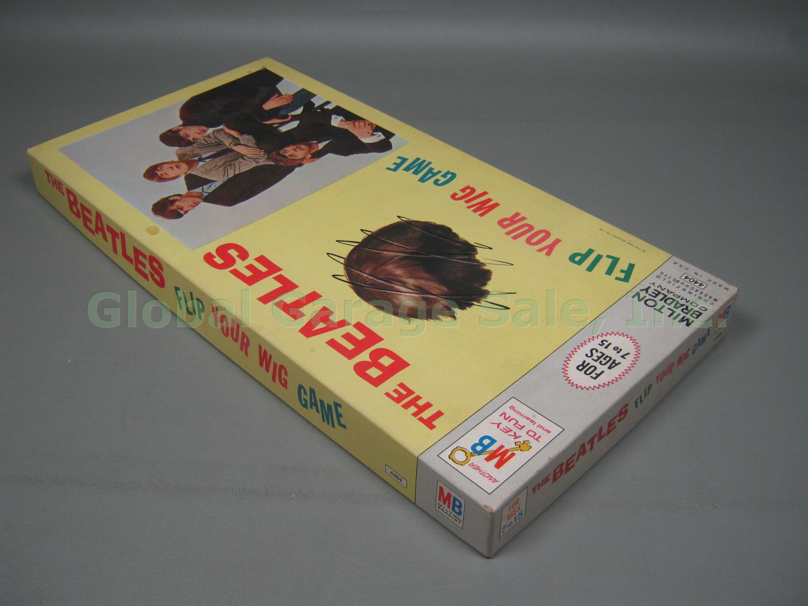 Complete Original 1964 Milton Bradley The Beatles Flip Your Wig Board Game #4404 2
