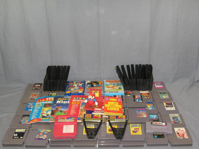 57 Nintendo NES Video Game Lot Super Mario Bros Contra+