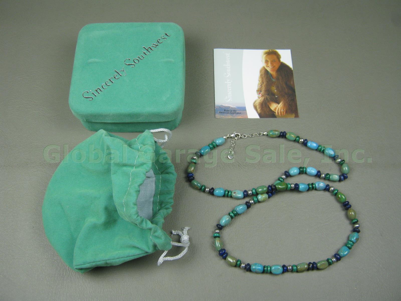 Carolyn Pollack Sincerely Southwest Multi Turquoise Amazonite Malachite Necklace