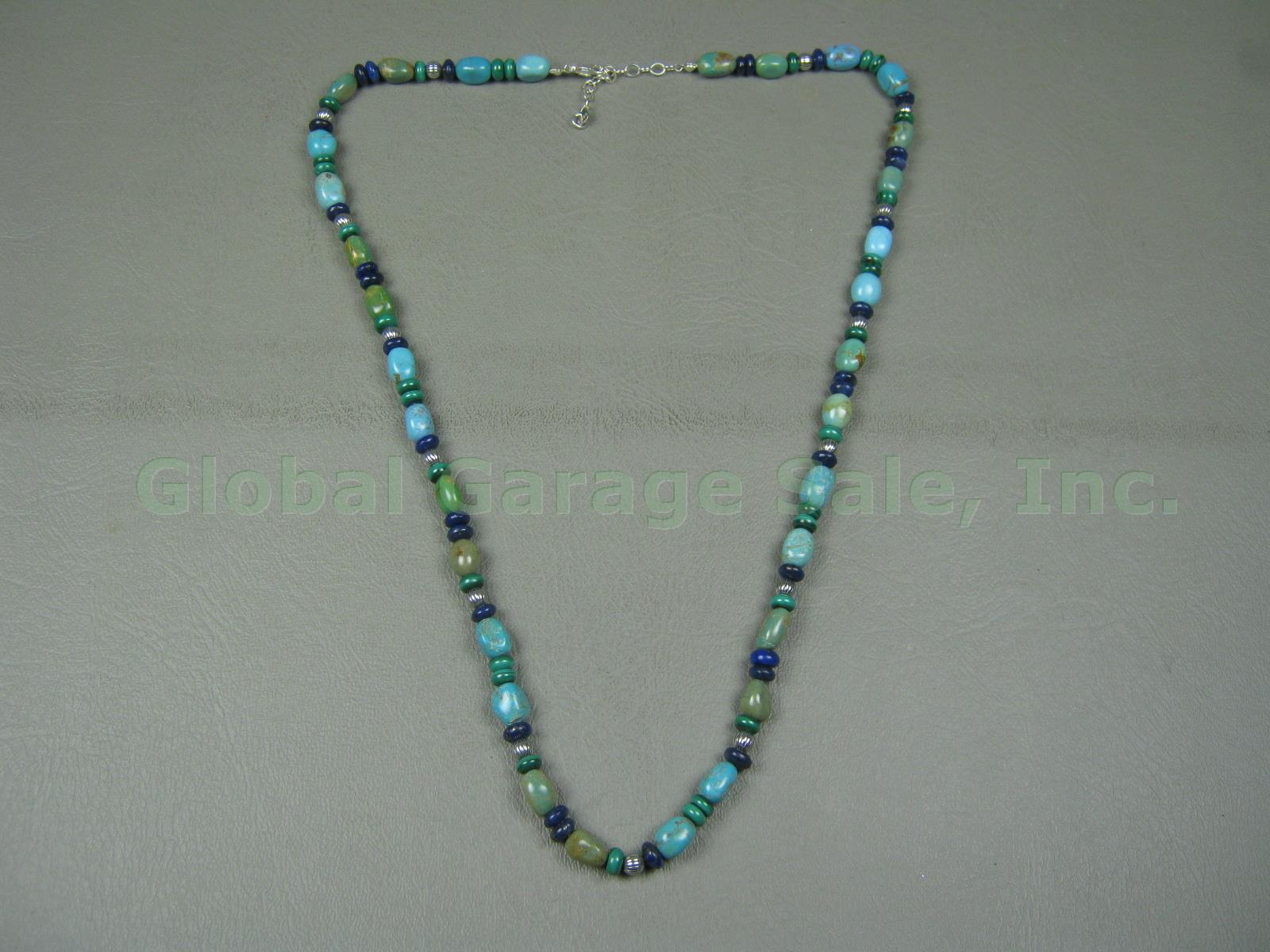 Carolyn Pollack Sincerely Southwest Multi Turquoise Amazonite Malachite Necklace 1