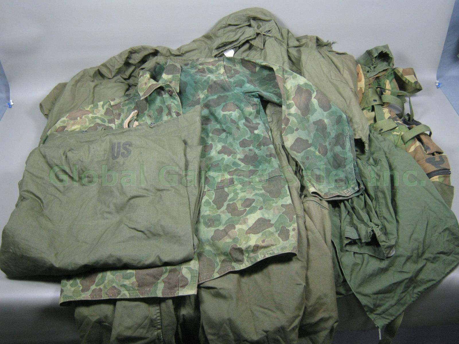 Army Marine USMC Military Lot Backpack Parka Shelter Half Tent Coverall Jumpsuit