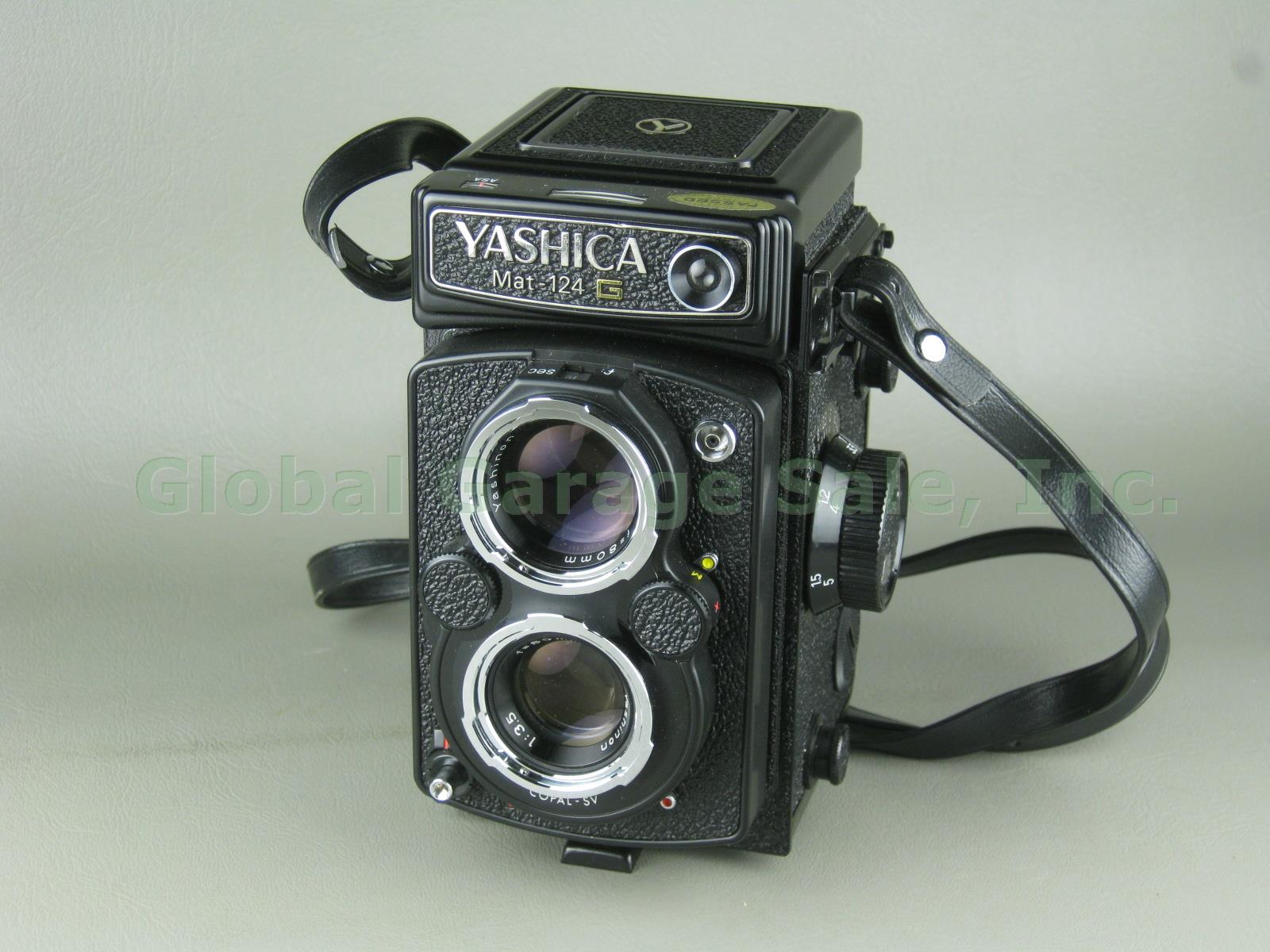 Yashica Mat-124G Medium Format TLR Camera Yashinon 80mm 2.8 3.5 Lenses Case +Lot 1