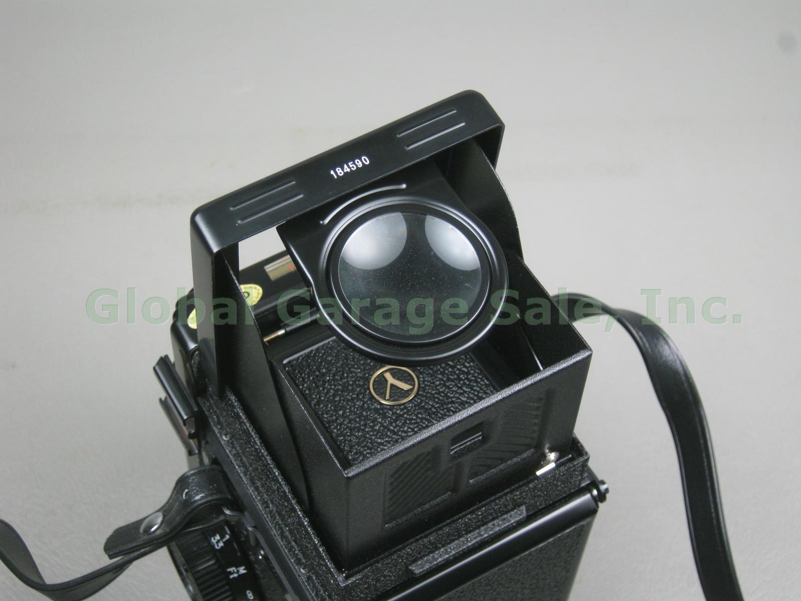 Yashica Mat-124G Medium Format TLR Camera Yashinon 80mm 2.8 3.5 Lenses Case +Lot 8