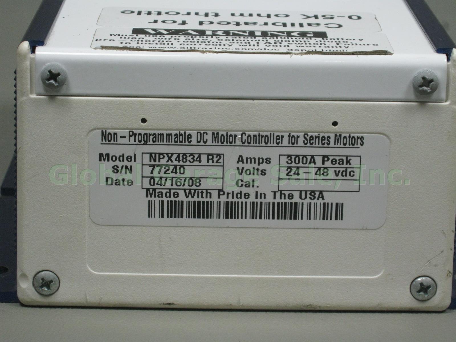 Alltrax Non-Prog. DC Motor Controller NPX4834 R2 300A Peak Amps 24-48 VDC Volts 4