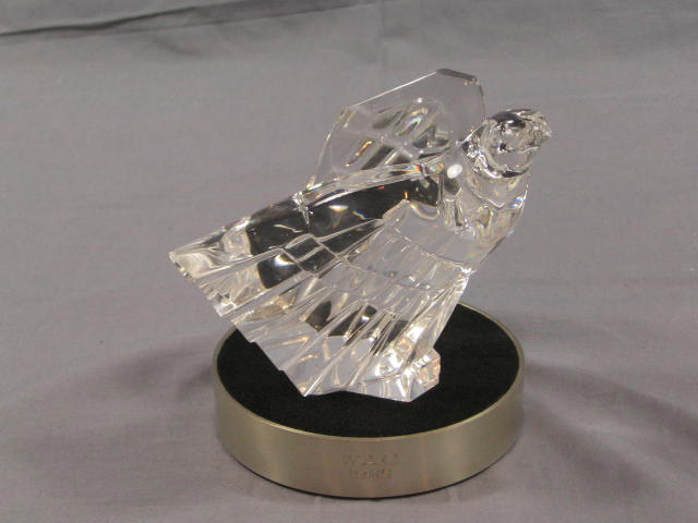 Vintage Steuben Glass Crystal Signed Bald Eagle Bird NR 1