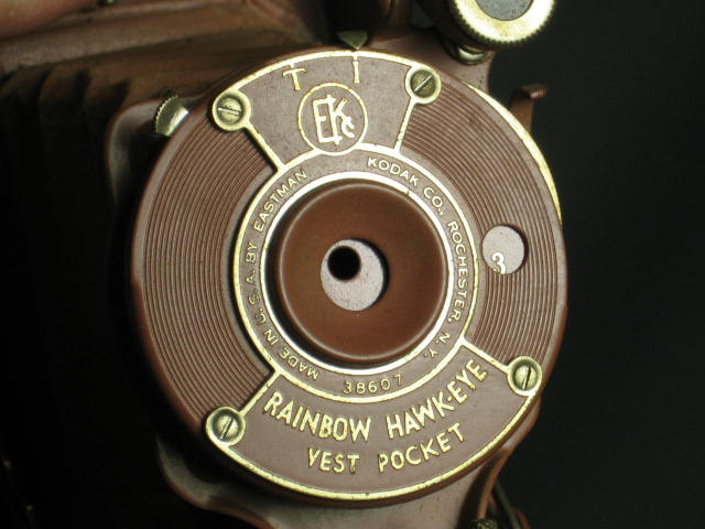 Rare Pink Rainbow Hawk-Eye Vintage Antique Film Camera 5