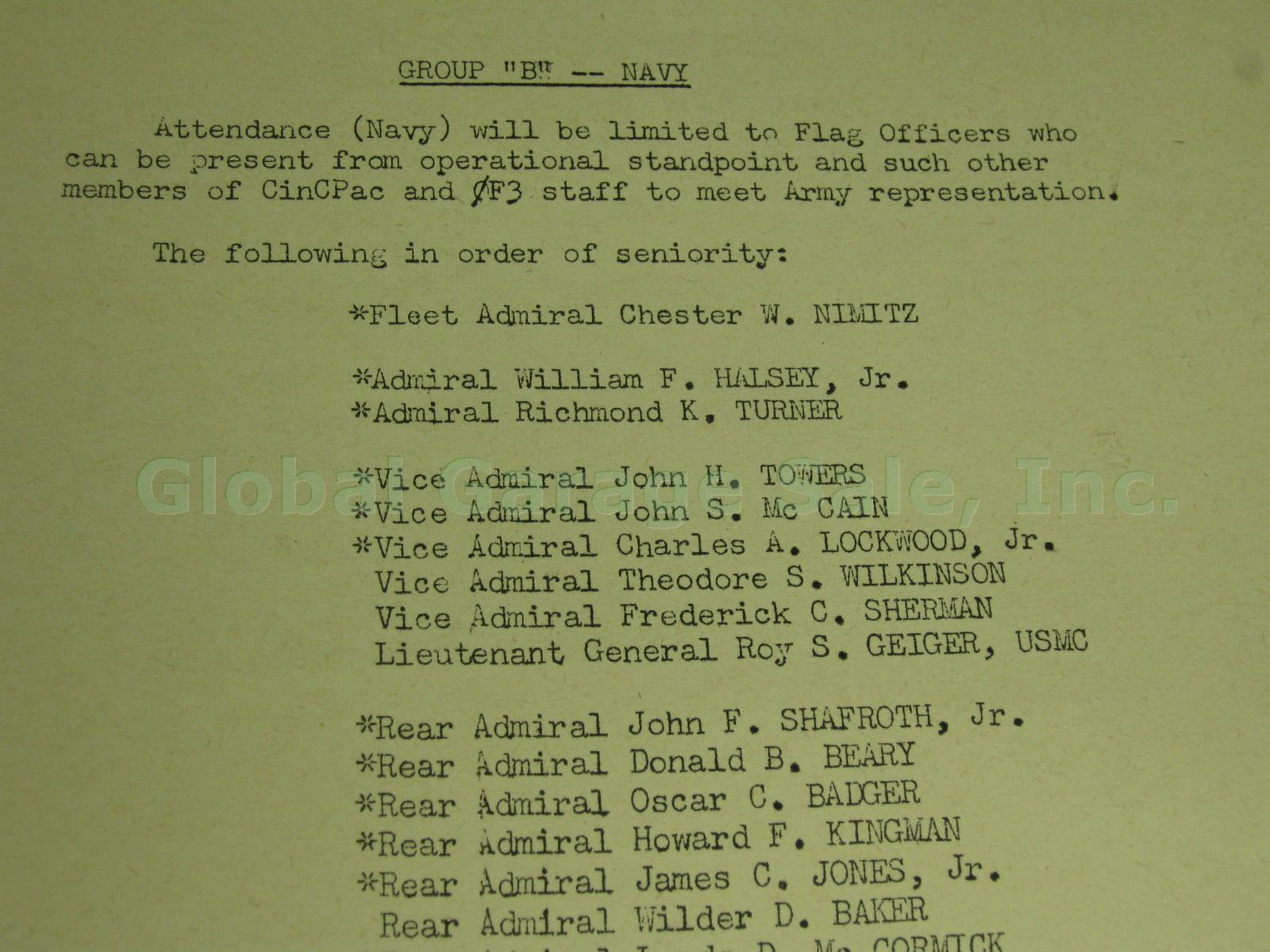 Original WWII 1945 Japanese Surrender Ceremony Documents USS Missouri + Articles 8