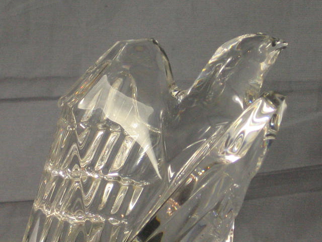 Vintage Steuben Glass Crystal Signed Bald Eagle Bird NR 5