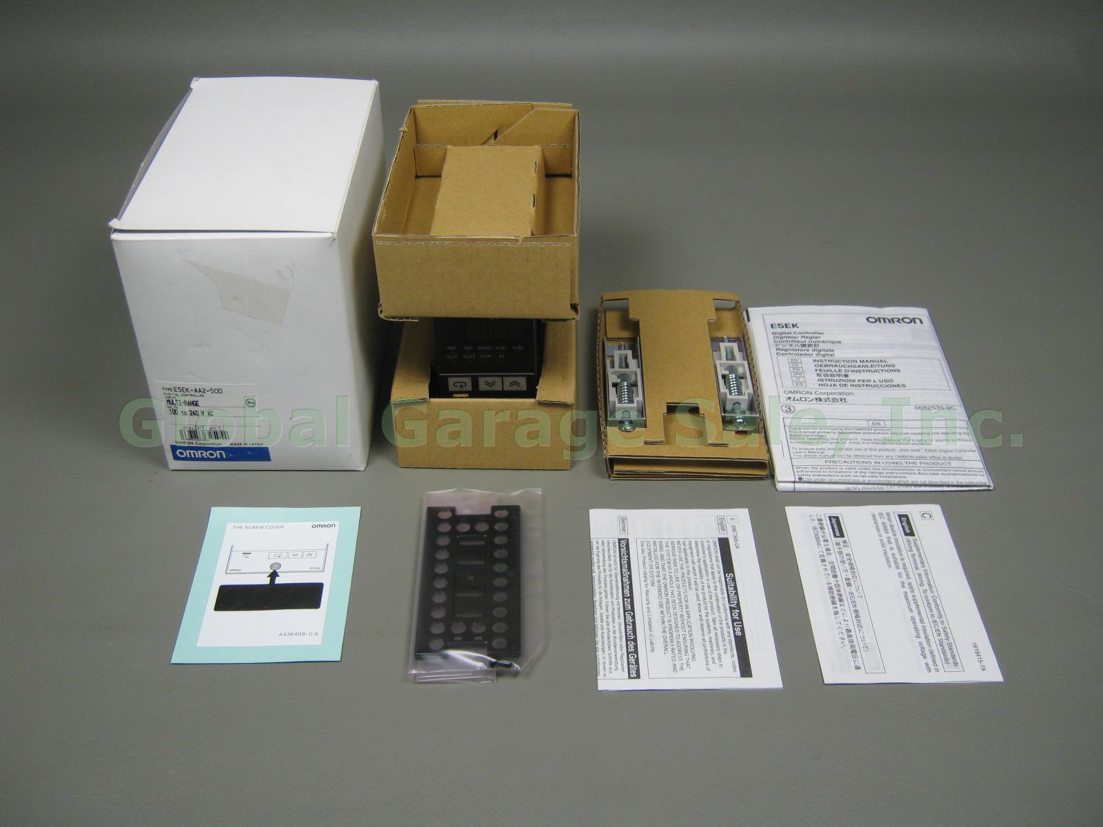 New Omron E5EK-AA2-500 Digital Controller Multi-Range Input 100-240V AC Volts NR