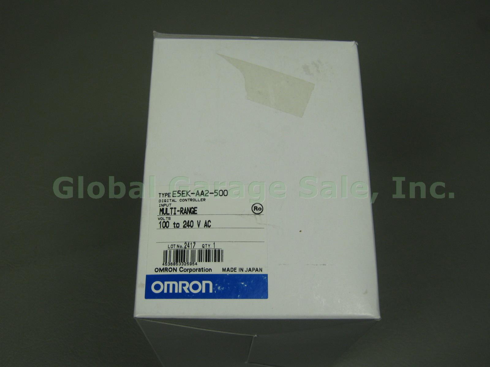 New Omron E5EK-AA2-500 Digital Controller Multi-Range Input 100-240V AC Volts NR 4