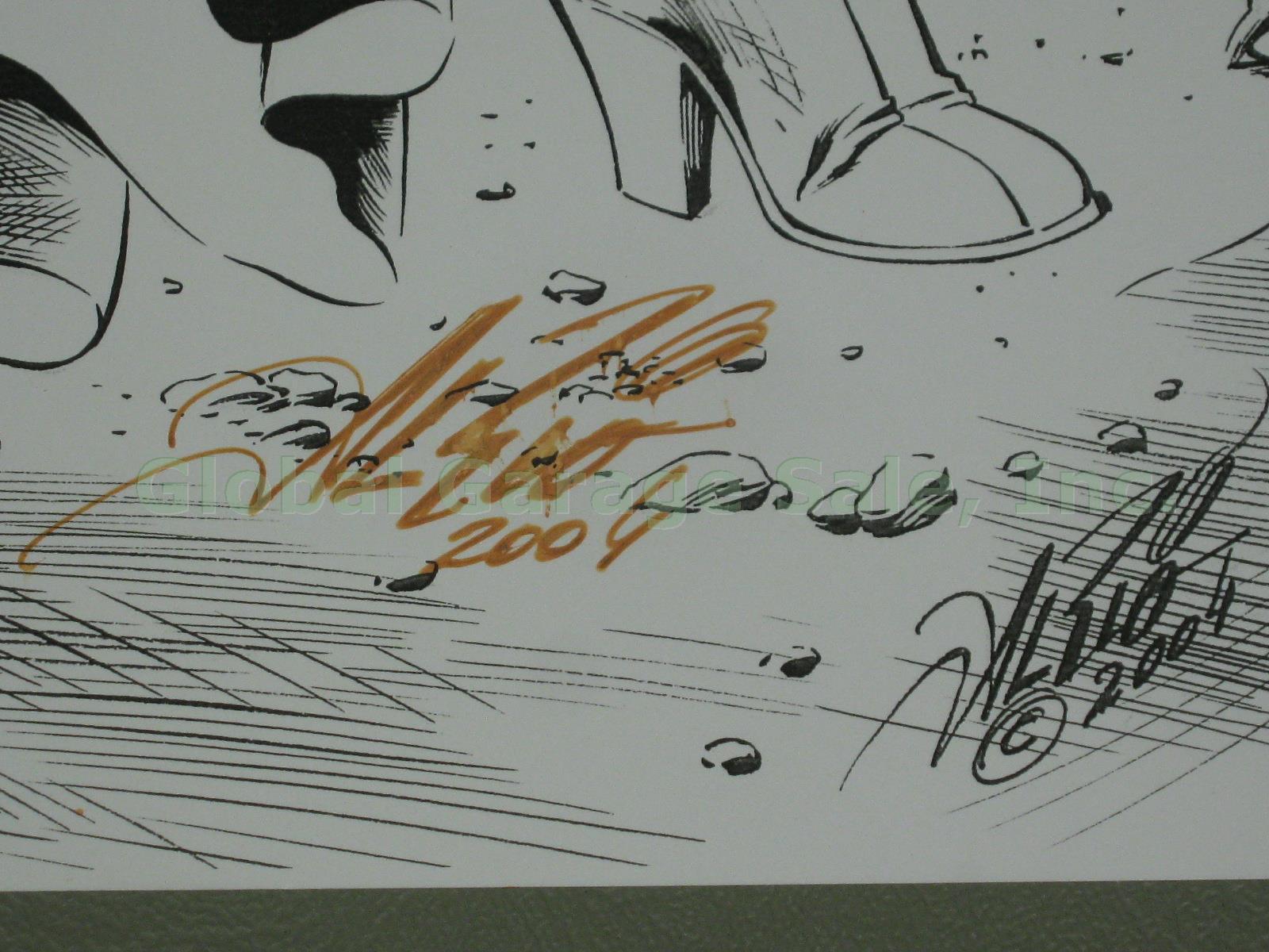 Rare Al Rio 2004 Wonder Woman vs Medusa Hand Signed Comic Book Art Print Poster 5
