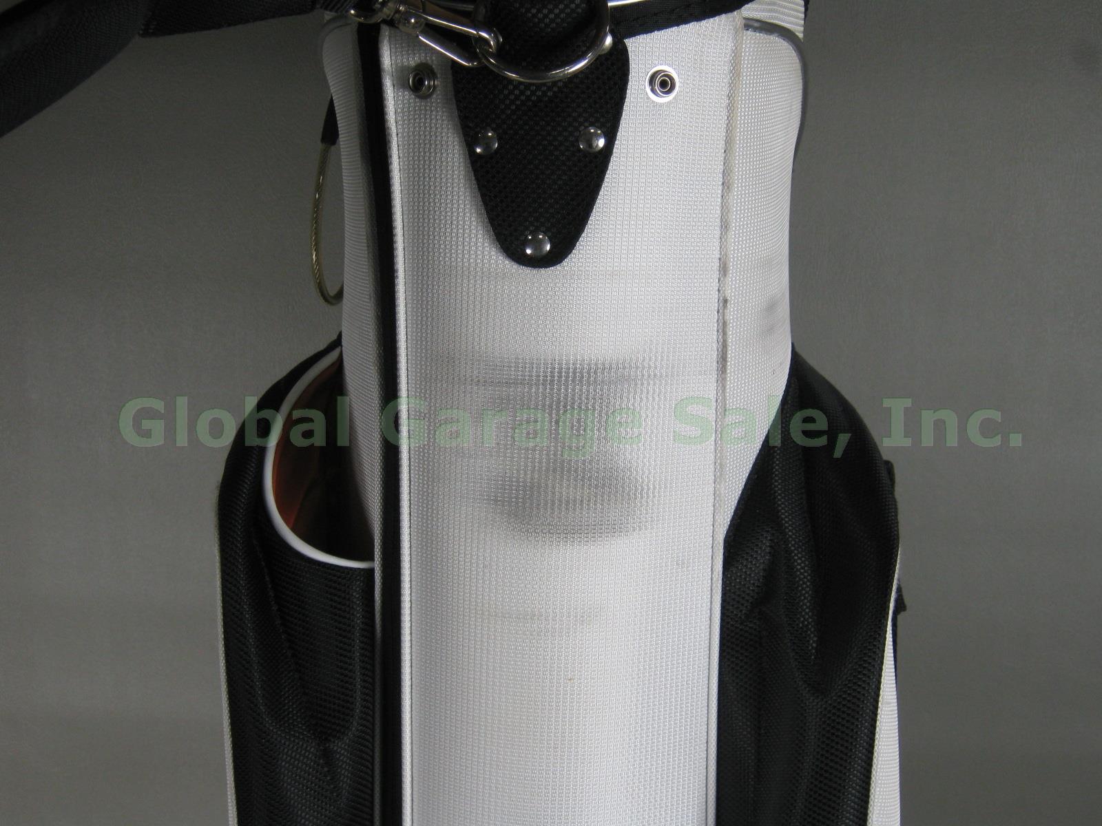 Ping Outlander Golf Cart Bag 10 Dividers Lightly Used White/Black/Orange No Res! 8