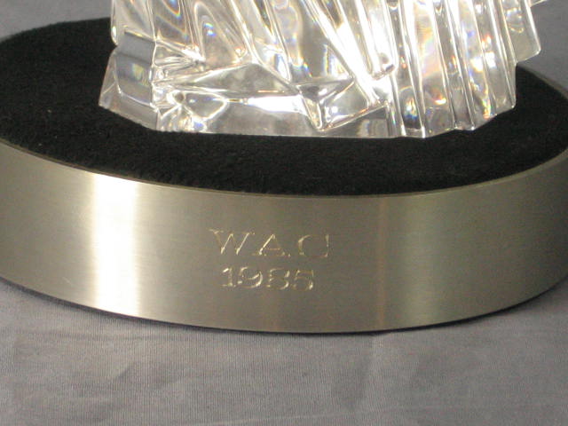 Vintage Steuben Glass Crystal Signed Bald Eagle Bird NR 8