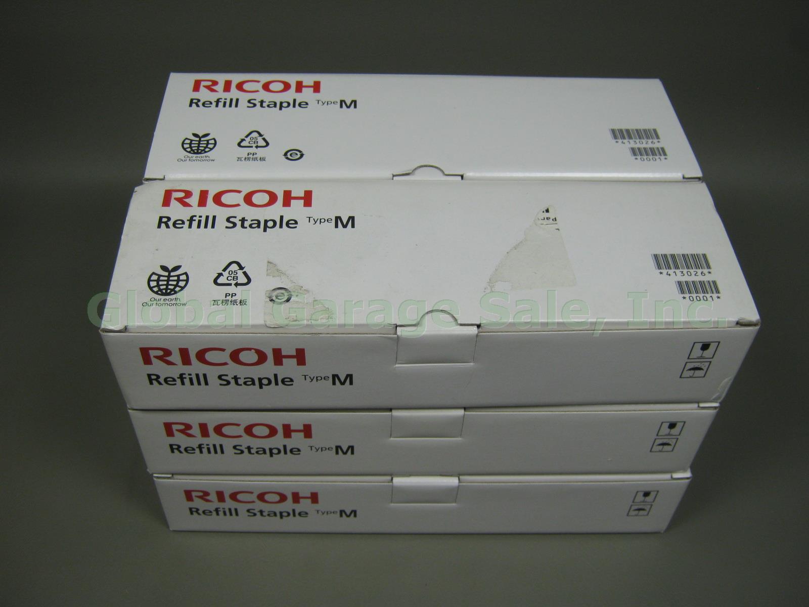 Full Case Ricoh Refill Staple Type M 413026 1201-AM 6 Boxes 30 Cartridges Lot NR 1