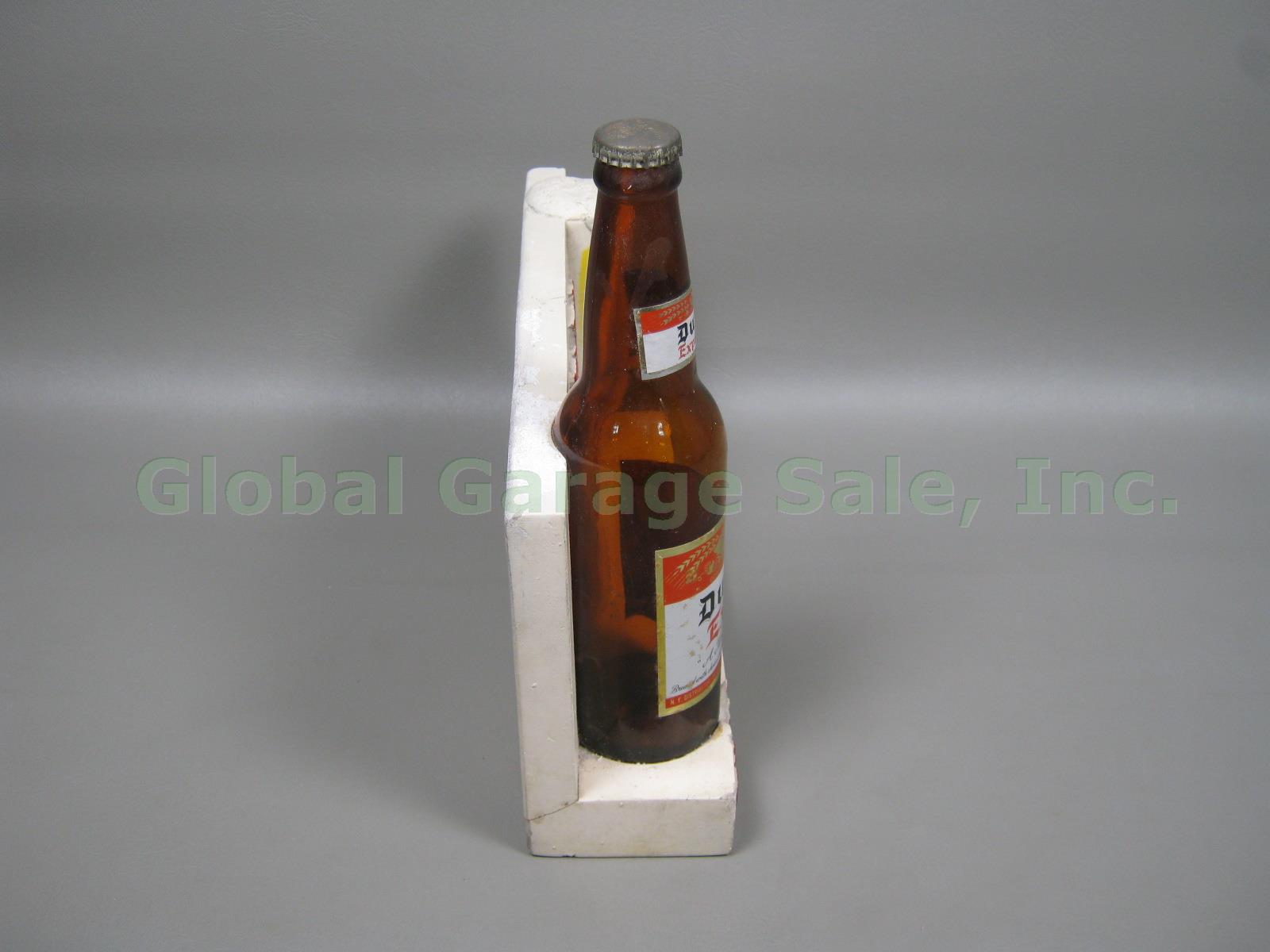 Vtg Du Bois Export Extra Light Dry Beer Bottle Plaster Sign Man Cave Bar 12" W 2