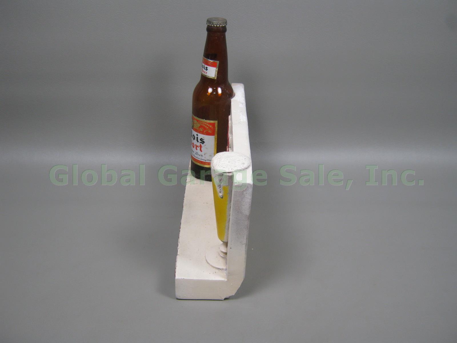 Vtg Du Bois Export Extra Light Dry Beer Bottle Plaster Sign Man Cave Bar 12" W 3