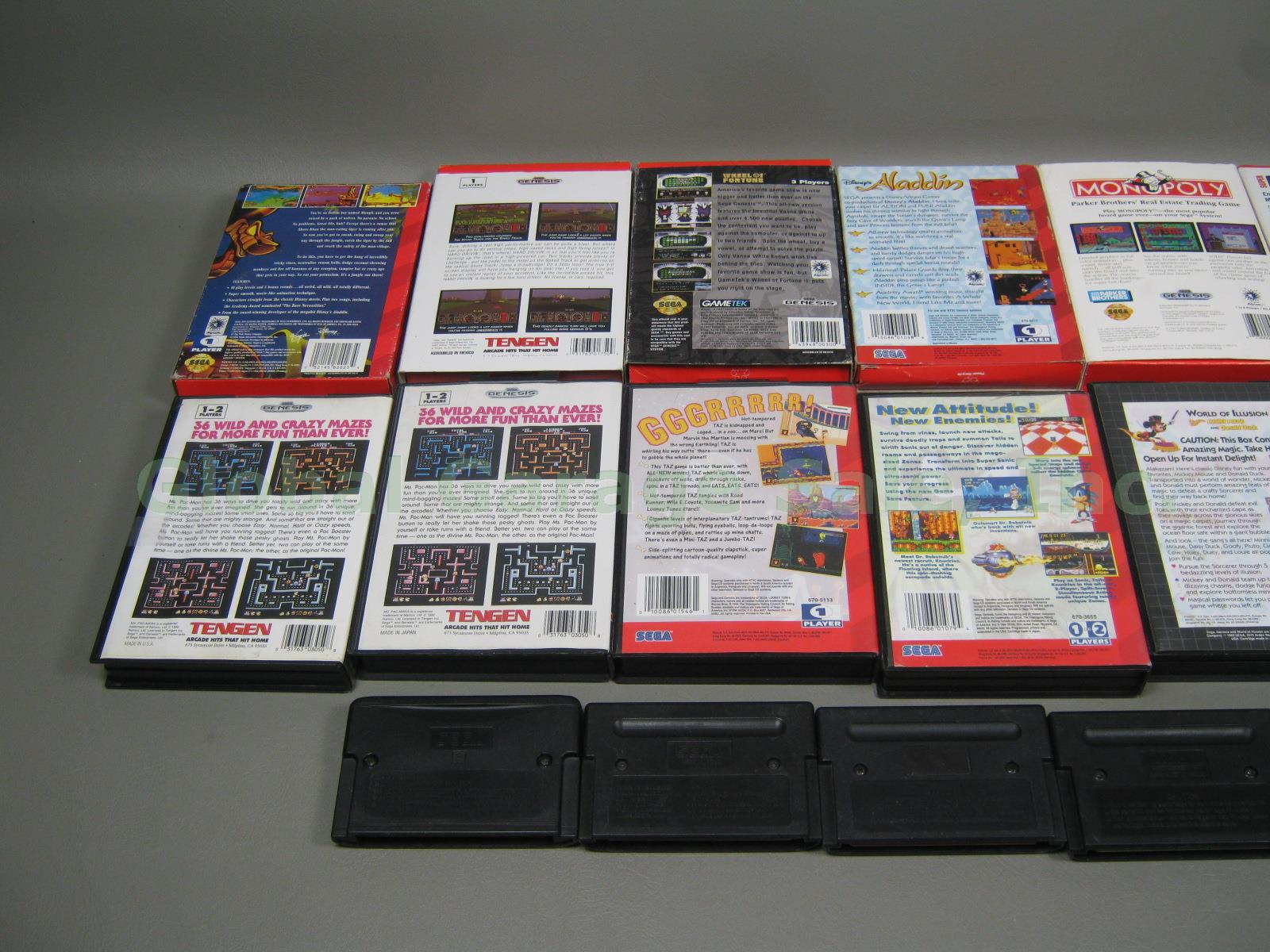 20 Sega Genesis Game Lot Mortal Kombat X Men Sonic Hedgehog 32X Boxes Cases + NR 3