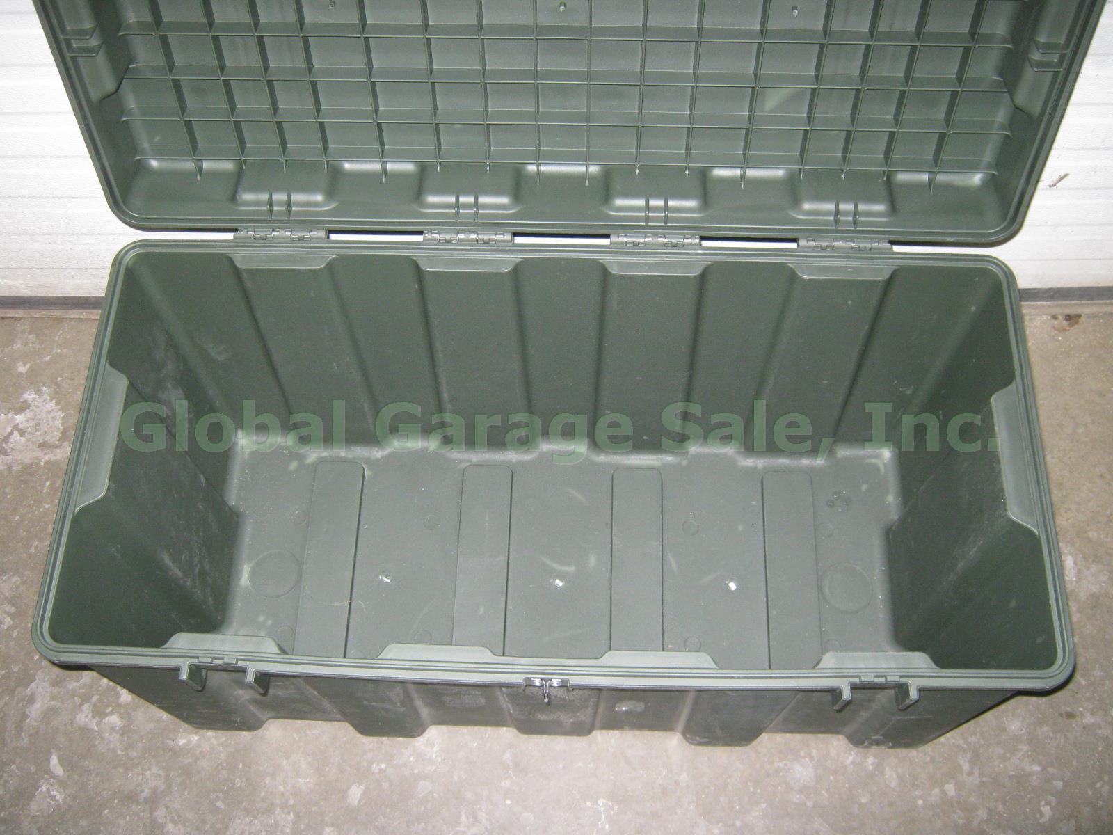 Pelican Hardigg TL 500i Tuff Box Army Military Storage Trunk Green Foot Locker 2