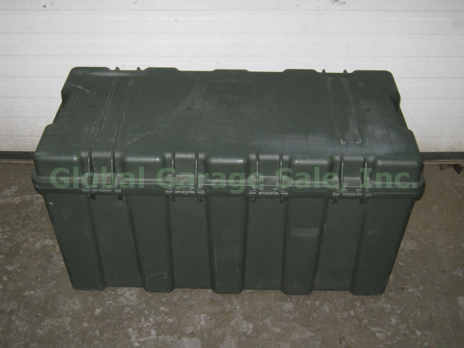 Pelican Hardigg TL 500i Tuff Box Army Military Storage Trunk Green Foot Locker 4
