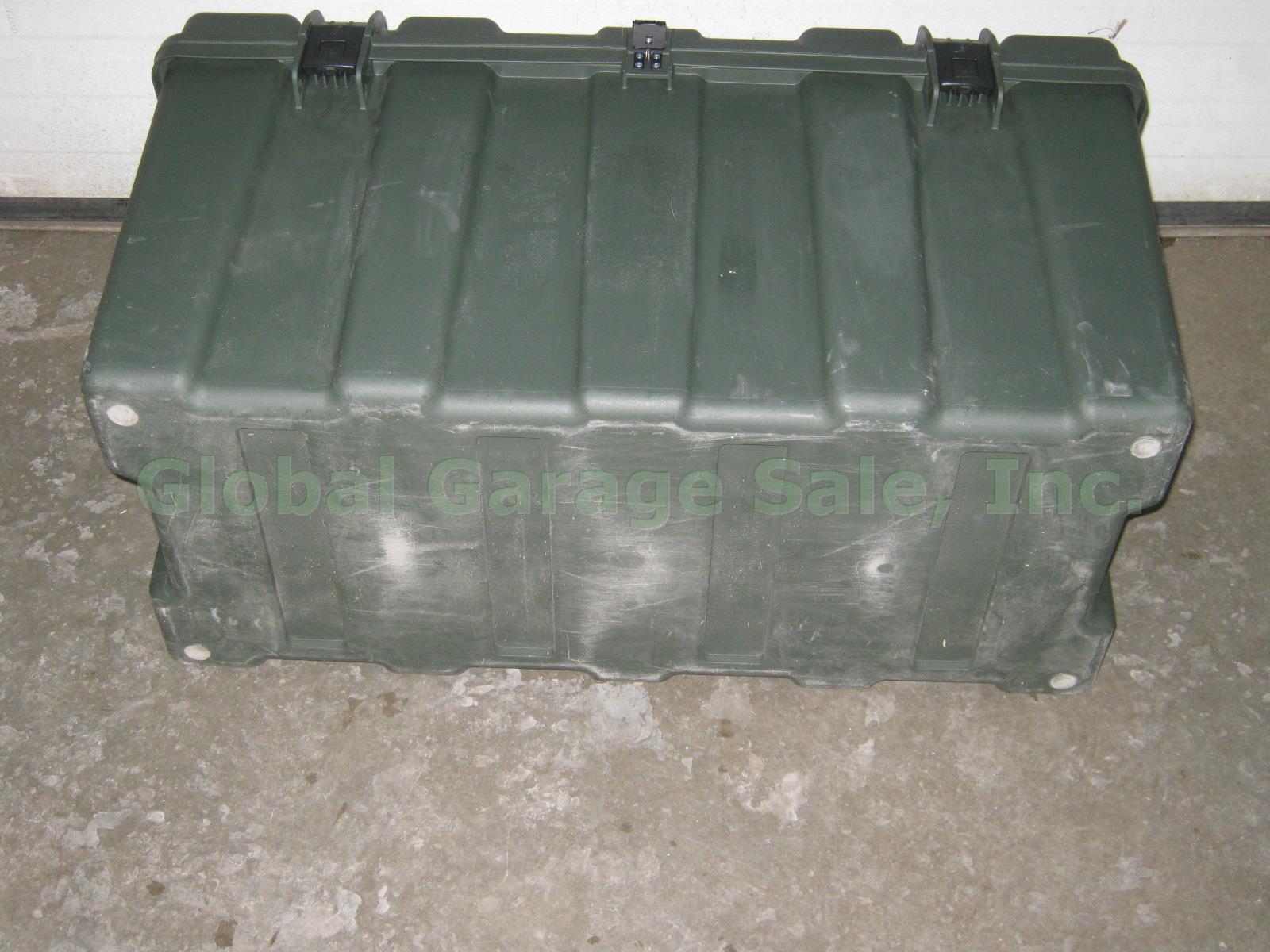 Pelican Hardigg TL 500i Tuff Box Army Military Storage Trunk Green Foot Locker 6