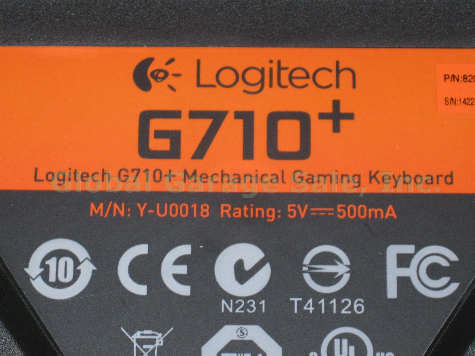 Logitech G710+ Mechanical Gaming Keyboard 124 Tactile High Speed Keys Switches + 4