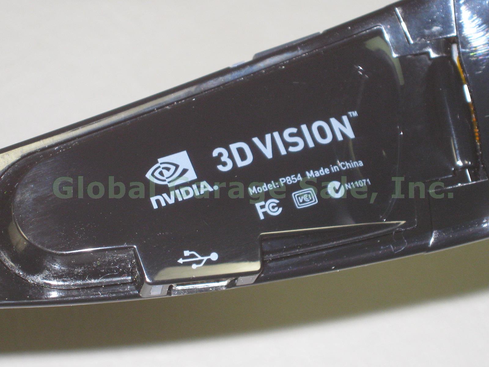 Nvidia GeForce 3D Vision Wireless Active Shutter Glasses Kit P854 W/ IR Emitter 3