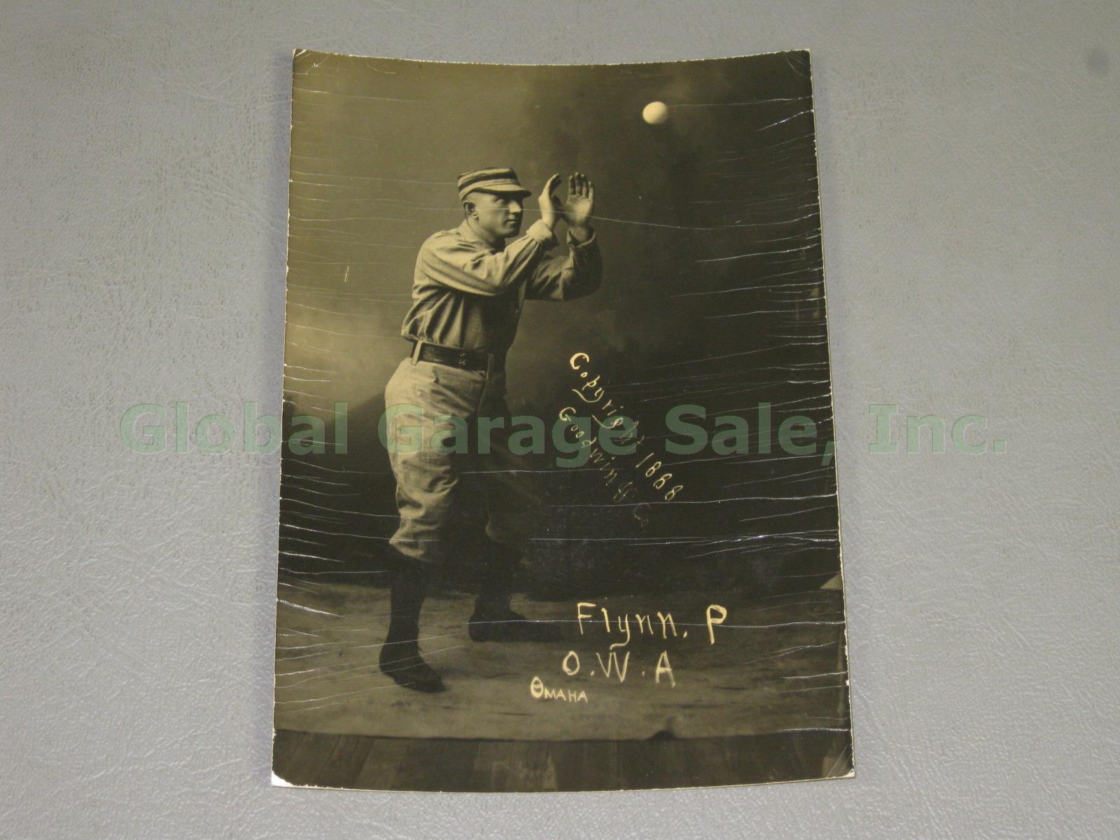 Antique 1888 Jocko Flynn N172 Old Judge Baseball Card Goodwin & Co Photo Proof