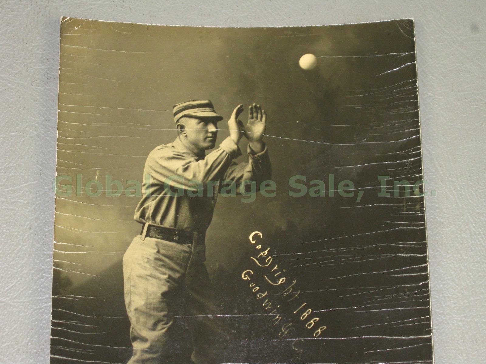 Antique 1888 Jocko Flynn N172 Old Judge Baseball Card Goodwin & Co Photo Proof 1