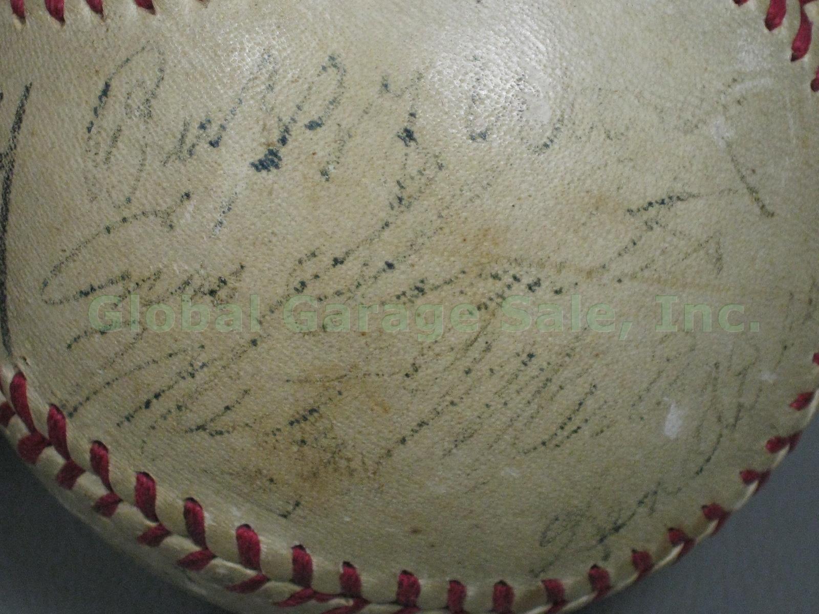 1942 St Louis Cardinals World Champions Team Signed HOF Baseball Enos Slaughter 6