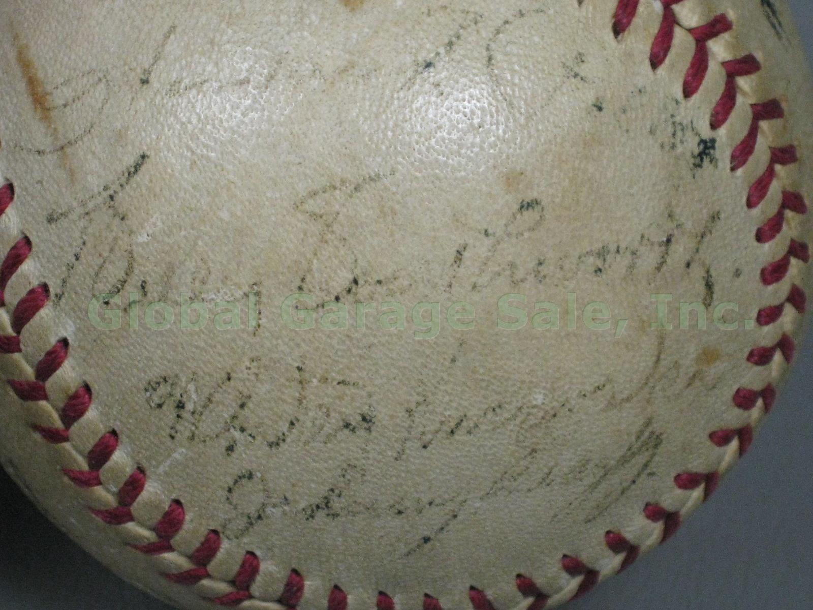 1942 St Louis Cardinals World Champions Team Signed HOF Baseball Enos Slaughter 7