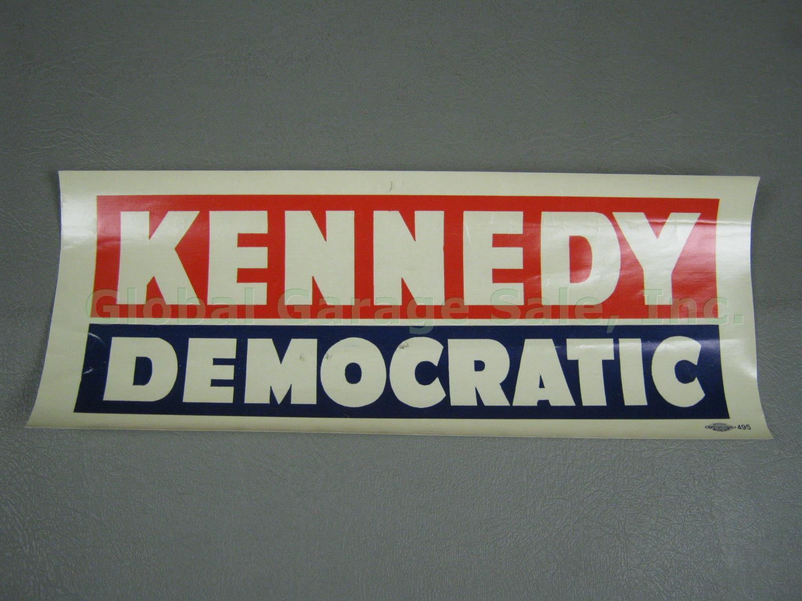 Original 1960 JFK John F Kennedy Vote Democratic Campaign Poster Bumper Sticker 5