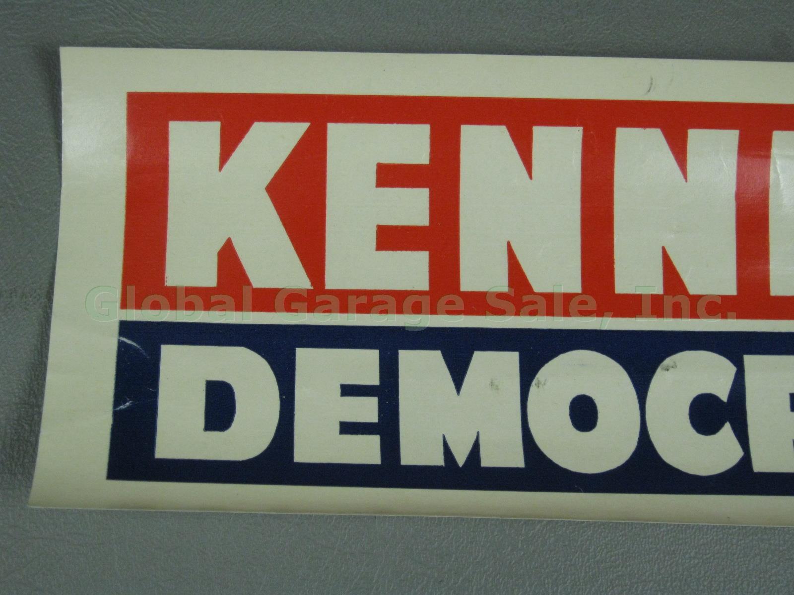 Original 1960 JFK John F Kennedy Vote Democratic Campaign Poster Bumper Sticker 6