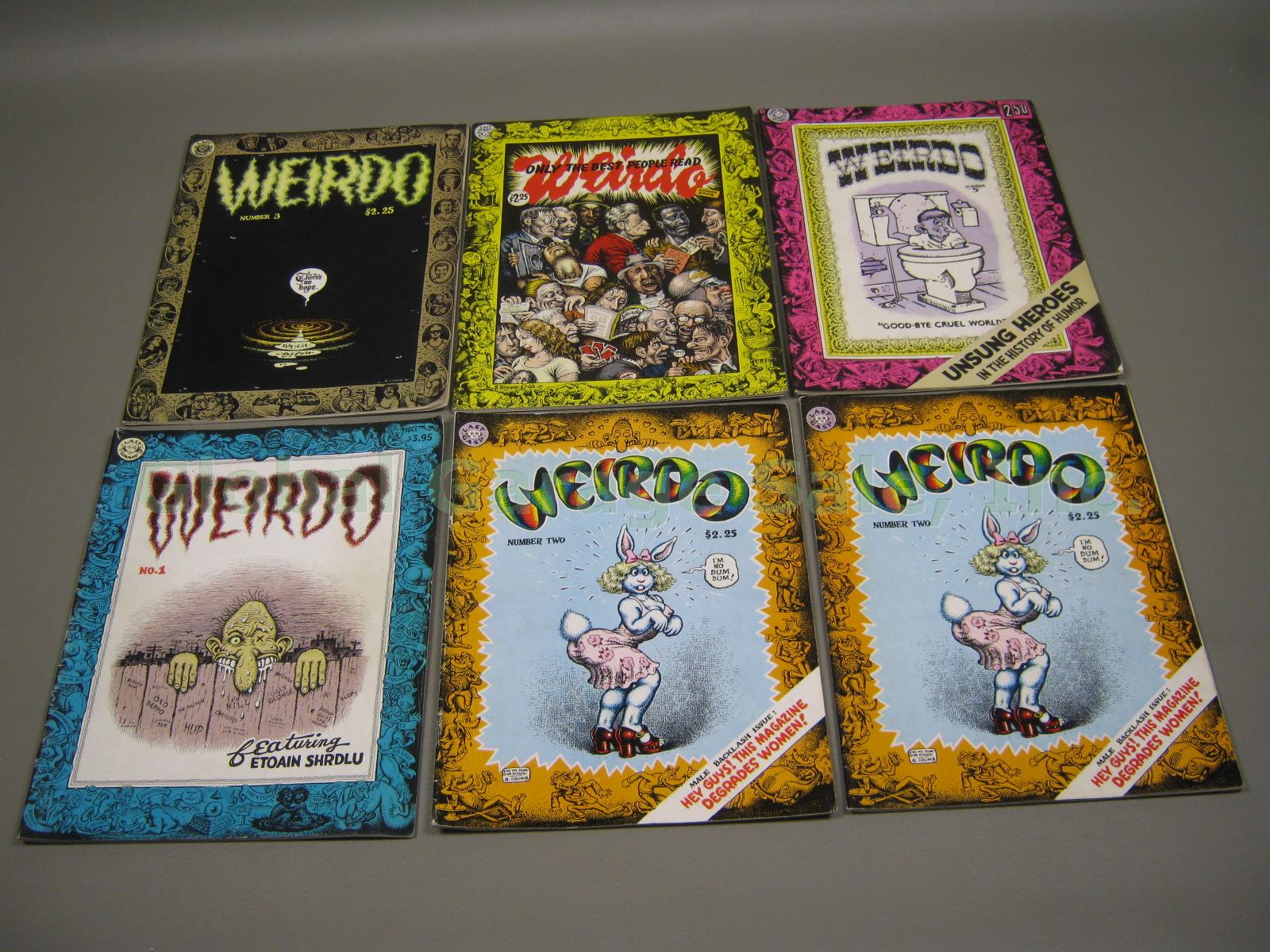 1-28 Weirdo Comic Lot R Crumb Last Gasp 1981-1993 Some 1st 2nd Print Reprints NR 1