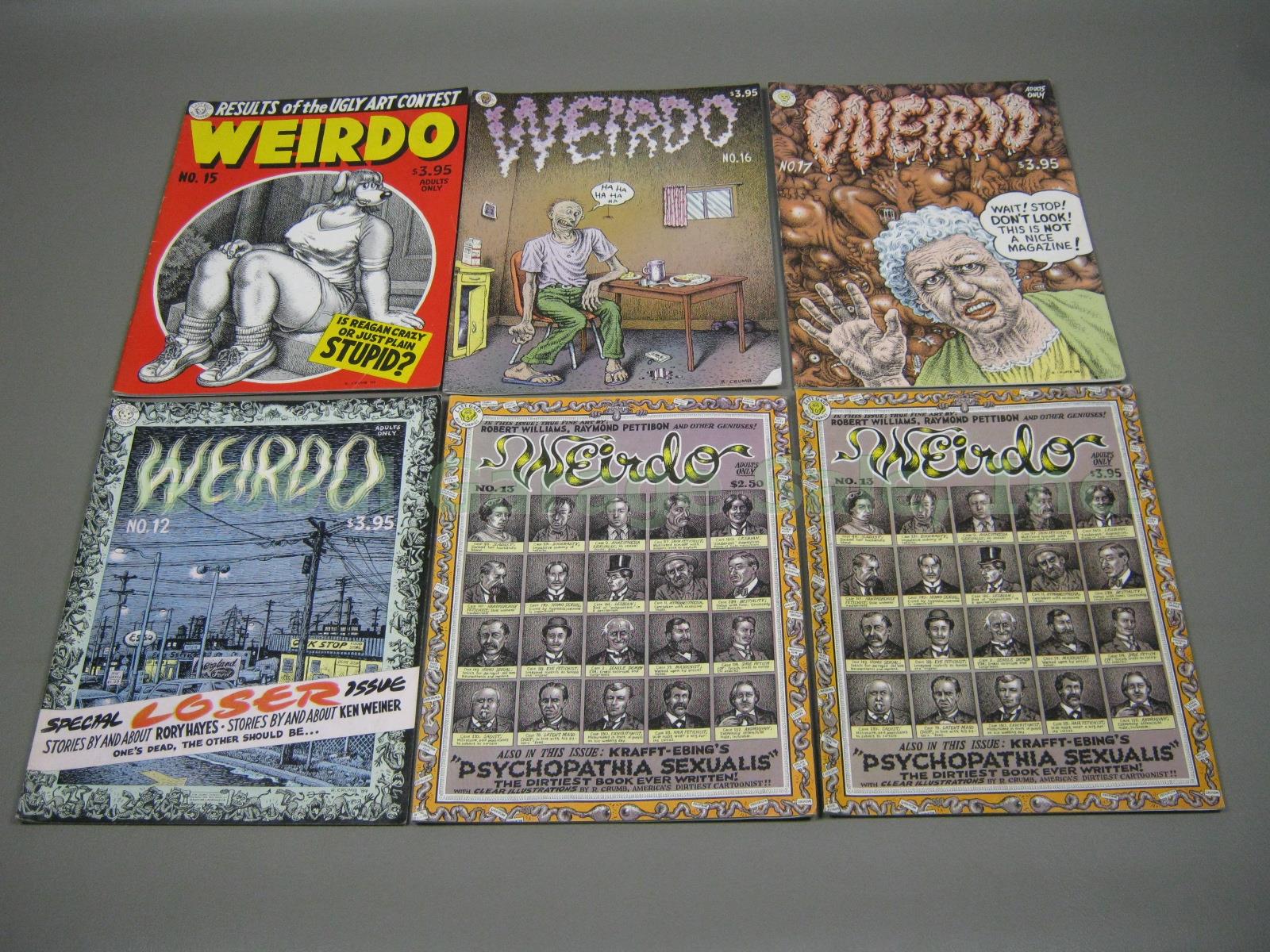 1-28 Weirdo Comic Lot R Crumb Last Gasp 1981-1993 Some 1st 2nd Print Reprints NR 5
