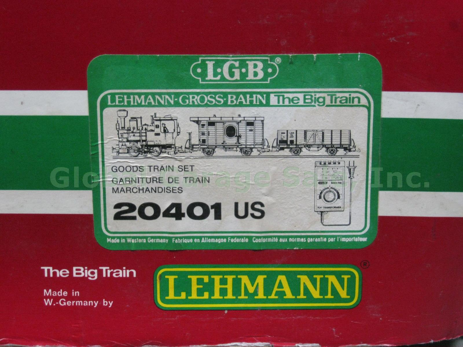 LGB Lehmann Gross Bahn The Big Goods Starter Freight Train Set W/ Track 20401 US 10