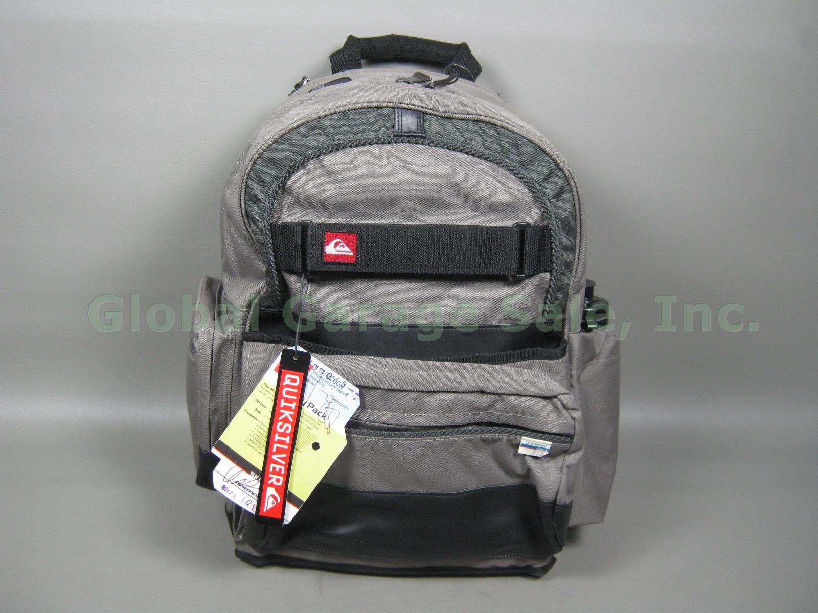 Rare NWT NOS Quiksilver City Pack Skate Bag Backpack Manufacturer Sample No Res!